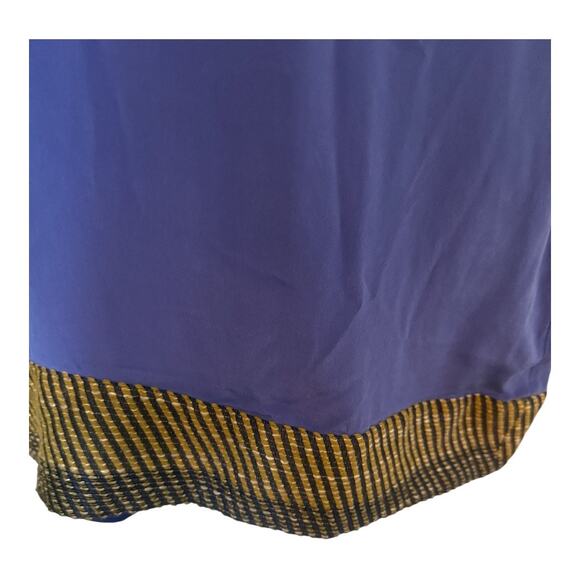 By Smith New York Silk Blue/Purple Long Sleeve Dress 4 - Picture 4 of 8